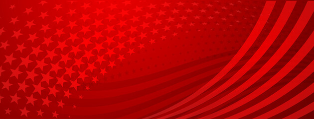 usa independence day abstract background with elements of american flag in red colors