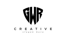 GWR Letter Creative Logo With Shield