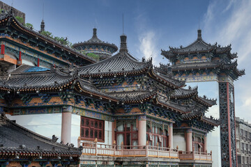 Xian ancient city wall. China.