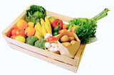 Fototapeta Kuchnia - Owoce i warzywa pełne witamin 