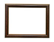 © Ekaterina - dark brown wooden picture frame cutout