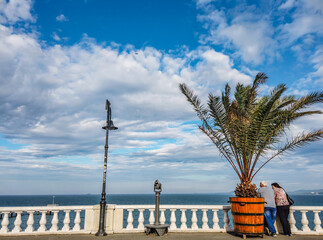 Poster - The Sea Garden Burgas.The Sea Garden is the Bulgarian port city of Burgas' largest and best known public park.