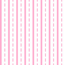 Pink White Stripes Seamless Pattern. Vector Illustration.