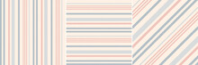 Stripe Pattern Seamless Print In Grey Blue, Orange, Beige. Herringbone Textured Stripes For Spring Summer Autumn Linen Or Cotton Dress, Skirt, Shirt, Other Modern Fashion Or Home Fabric Design.