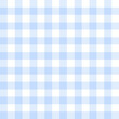 Pastel blue gingham pattern vector. Spring summer textured seamless light vichy background graphic for picnic blanket, oilcloth, napkin, handkerchief, other modern fashion fabric or paper print.