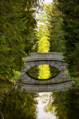 Wall Mural - canal bridge in the park