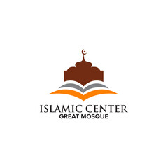 Canvas Print - Islamic education logo design template