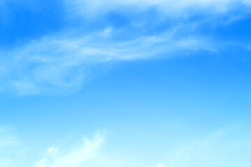 Wall Mural - blue sky with beautiful natural white clouds