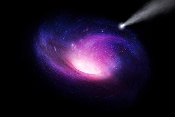 Wall Mural - Space galaxies and and stars in the night sky