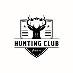 Hunting badge Logo design