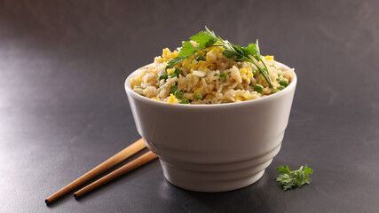 Wall Mural - fried rice in bowl- asian dish