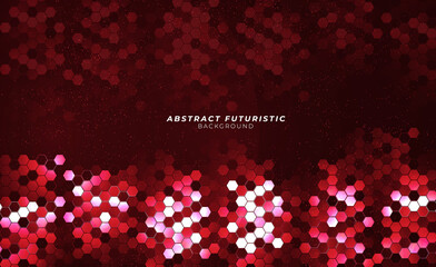 Wall Mural - Art hexagons technology background. Abstract communication concept futuristic digital innovation. Vector background.