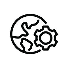Wall Mural - internet settings icon