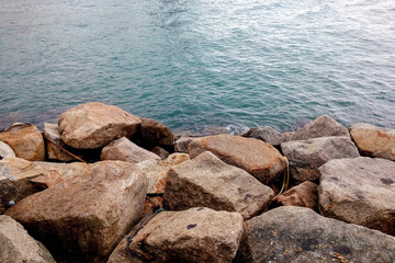 rocks in the ocean