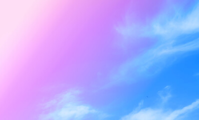 Wall Mural - clouds and sky with pastel colors sweet color with beautiful nature