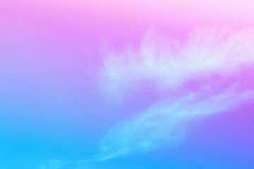 Wall Mural - clouds and sky with pastel colors sweet color with beautiful nature