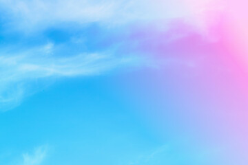 Wall Mural - clouds and sky with pastel colors sweet color with beautiful nature