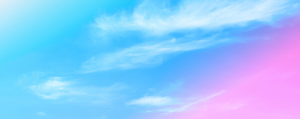 Wall Mural - clouds and sky with pastel colors sweet color with beautiful nature