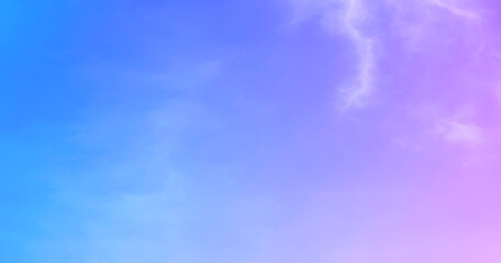 Wall Mural - clouds and sky with pastel colors sweet color with beautiful nature