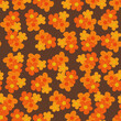 © Doeke - Vintage coloured flowers vector seamless repeat pattern print background