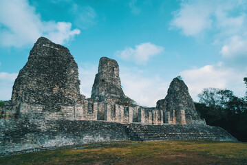 Wall Mural - Xpujil Maya Ruin in Campeche, Mexico