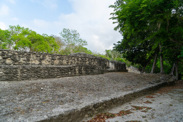 Wall Mural - Xpujil Maya Ruin in Campeche, Mexico