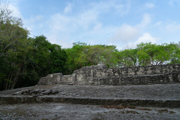 Wall Mural - Xpujil Maya Ruin in Campeche, Mexico