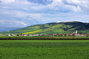 Wall Mural - landscape in a rural area of Romania