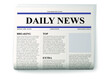 newspaper on white background vector realistic