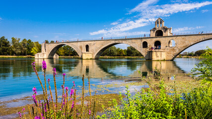 Avignon Bridge on the Rhone