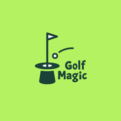 Wall Mural - Golf magic logo