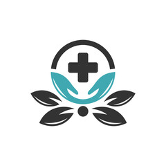 Wall Mural - modern health clinic logo