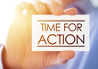 Right time for action - motivational quote