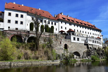 Wall Mural - cloister of the Holy Mary in Cesky Krumlov