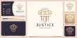 © ulhaq_std - Symbol justice law logo vector design. premium justice. law firm, luxury , gold , logo design and business card template. Premium Vector