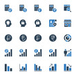 © Graphic Mall - Two color icons for business & financial.