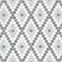 Grey Mosaic Wall And Floor Tile Texture With Diamond Pattern