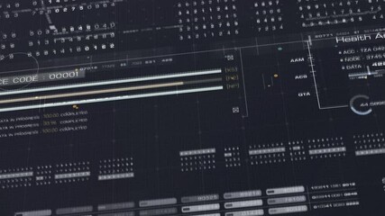 Leinwandbilder - Cyber Crime concept : A programmer hacker trying to breached crypto currency address security by using algorithm source code to exploit weakness in password security