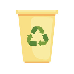 Sticker - Recycle trash icon