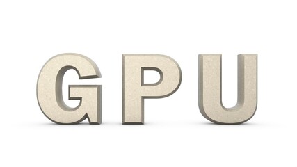 Poster - Plantin metallic 3D text 