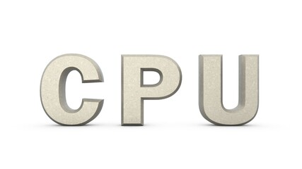 Poster - Plantin metallic 3D text 