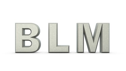 Poster - Plantin metallic 3D text 