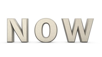 Poster - Plantin metallic 3D text 