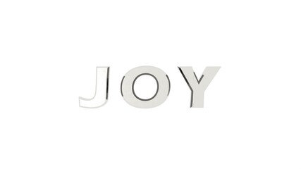 Poster - Silver metallic 3D text 