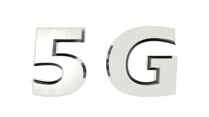 Poster - Silver metallic 3D text 