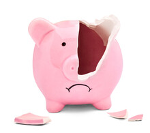 Coin Finance Saving Money Piggybank Business Investment Banking Piggy Bank Pig Broken Poverty Recession