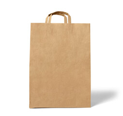 Poster - bag paper isolated package brown blank shopping paper bag retail  container sale store gift shop design