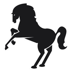 Sticker - horse emblem silhouette