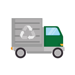 Wall Mural - Recycle truck icon