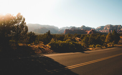 Wall Mural - Road side beautiful landscape near Senoma Arizona